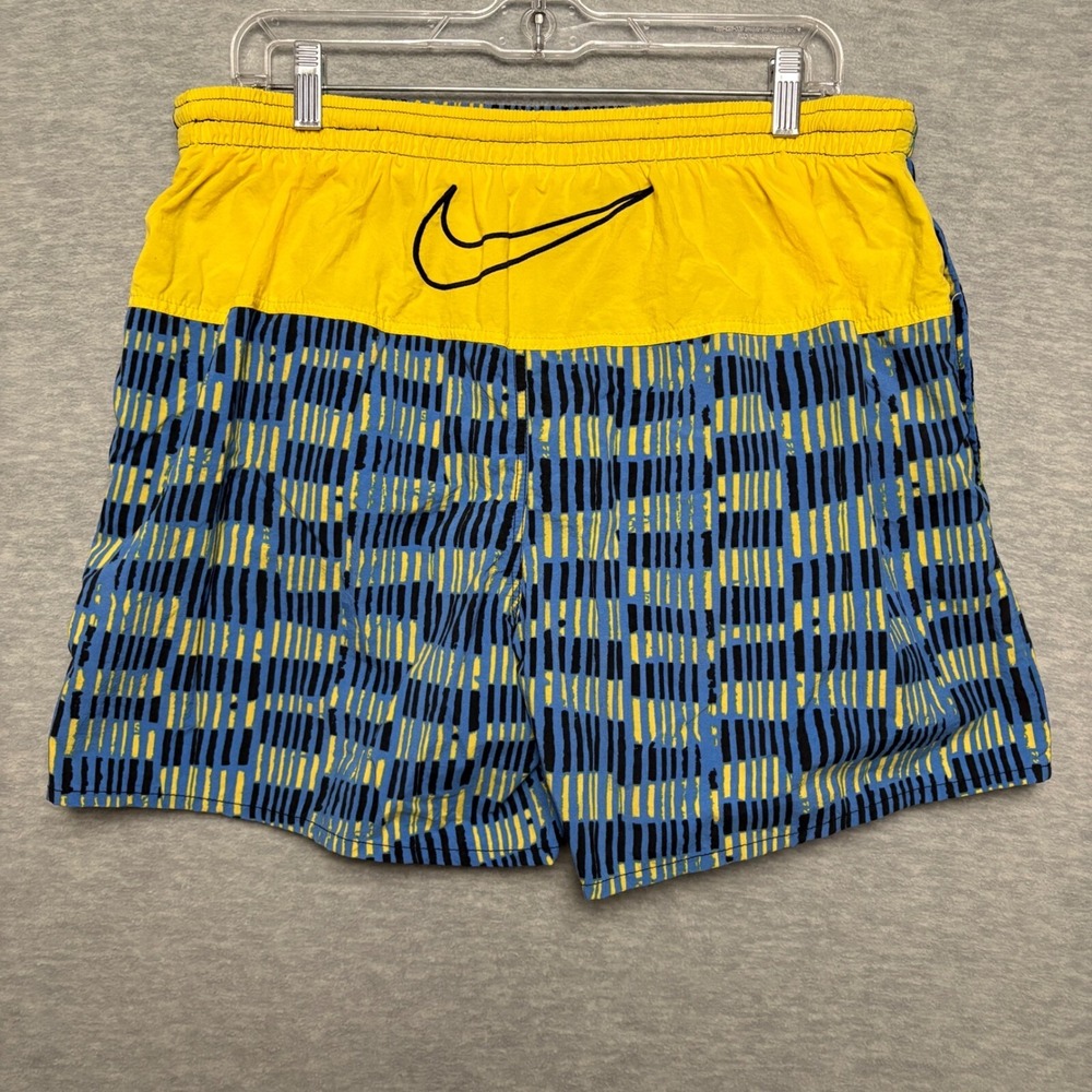 Vintage Nike Swim Trunks Shorts Retro Colorblock Geometric Activewear Mens Large